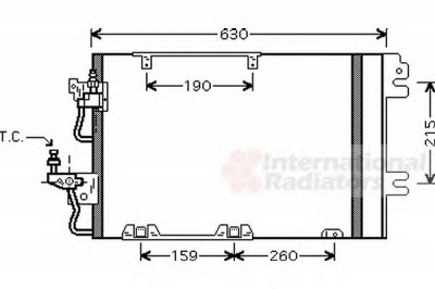 VAN WEZEL 37005367 -  Конденсатор, кондиционер